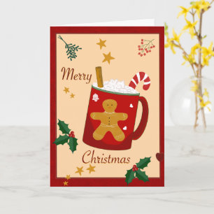 Merry Christmas Folded Greeting Card
