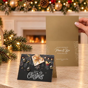 Merry Christmas Folded Holiday Card