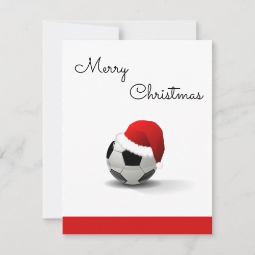 merry Christmas footballsoccer lover Holiday Card