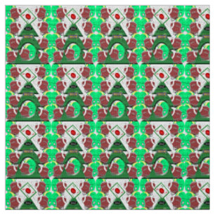 Merry Christmas Football Sports Fabric