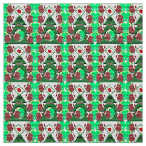 Merry Christmas Football Sports Fabric