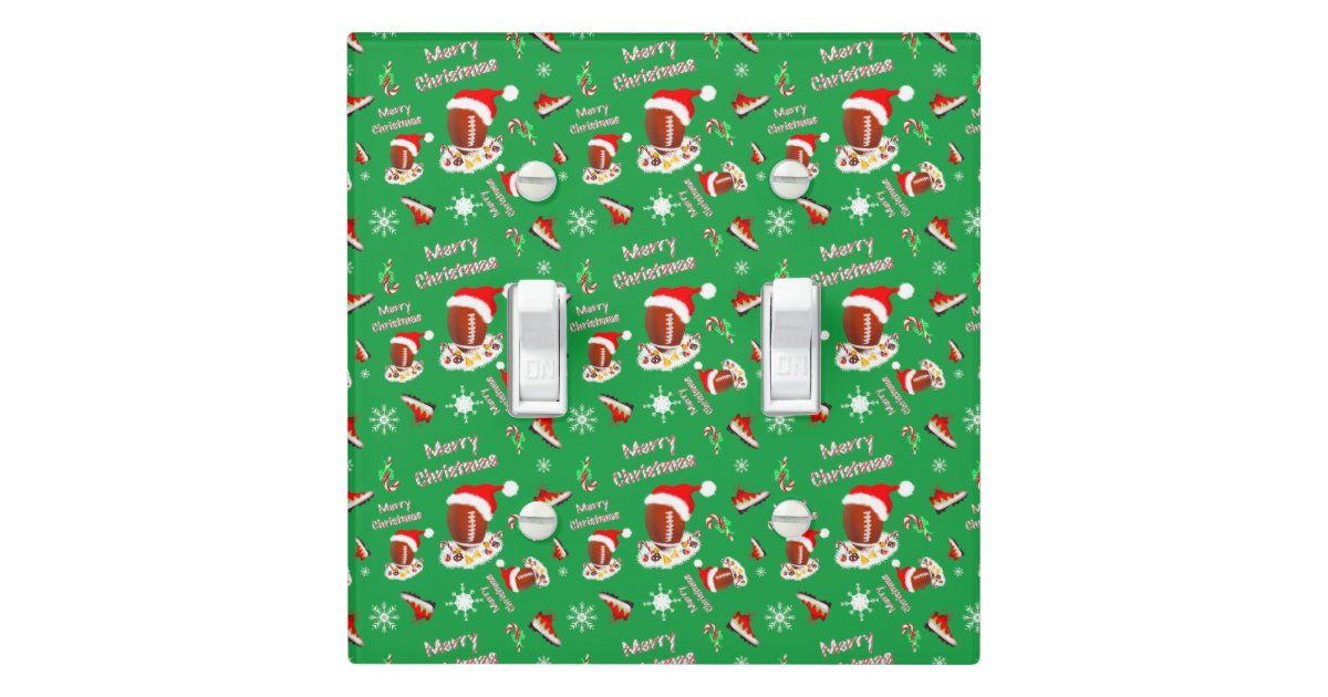 Football Light Switch Cover, Football Switchplate, Football Nursery Decor