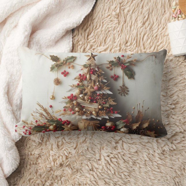 Merry Christmas for all Lumbar Pillow (Blanket)
