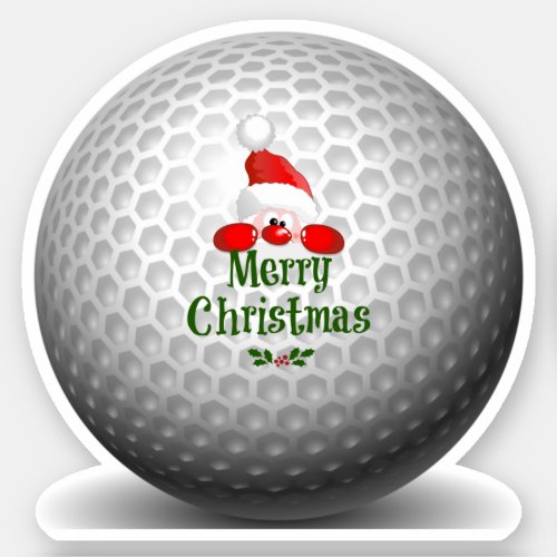 Merry Christmas for golfers from Santa Sticker