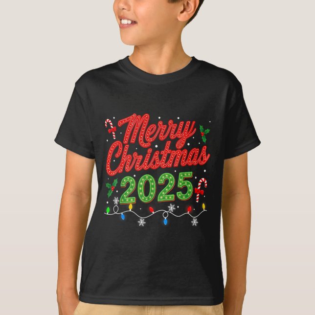 Merry Christmas For Women Men Boys Youth Xmas  T-Shirt (Front)