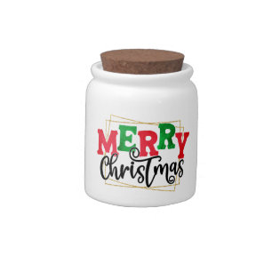 Merry Christmas Framed-80716 Candy Jar