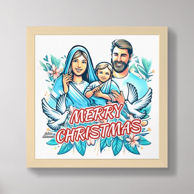 Merry Christmas  Framed Art (Framed Front)