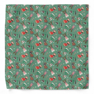Merry Christmas French Bulldogs Bandana