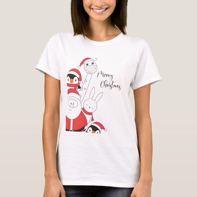 Merry Christmas Friends T-Shirt (Front)