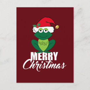 Christmas Frog Postcards - No Minimum Quantity | Zazzle