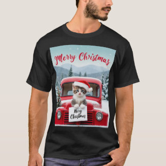 Merry Christmas from a Festive Feline T-Shirt