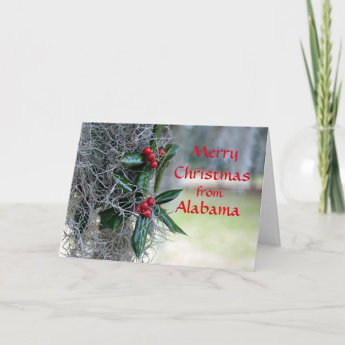 Merry Christmas from Alabama Holiday Card