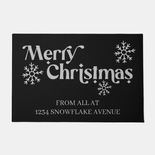 Merry Christmas from all at Address Snowflake  Doormat