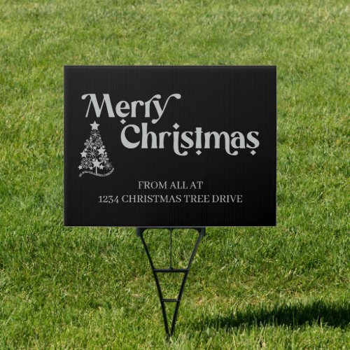 Merry Christmas from all at Black Christmas Tree S Sign