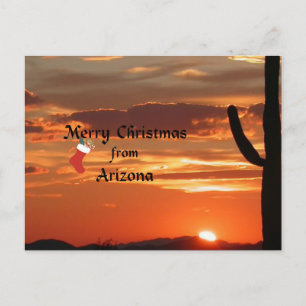 Merry Christmas from Arizona Holiday Postcard
