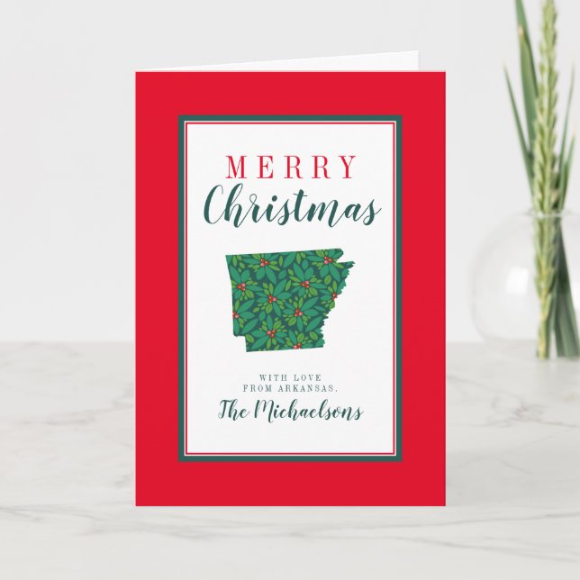 Merry Christmas from Arkansas Card (Front)