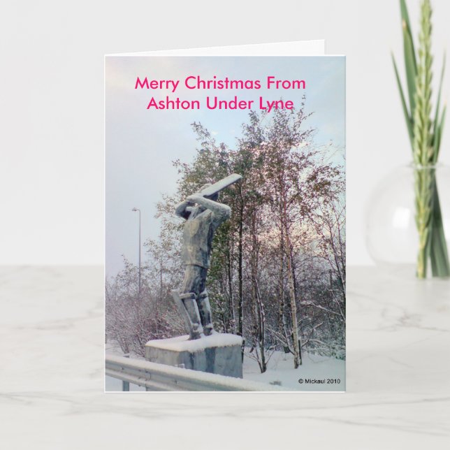 Merry Christmas From Ashton Under Lyne Holiday Card (Front)