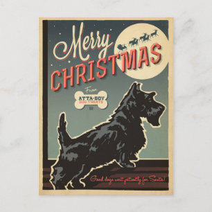 Merry Christmas From Atta-Boy Holiday Postcard