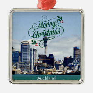 Merry Christmas from Auckland Metal Ornament