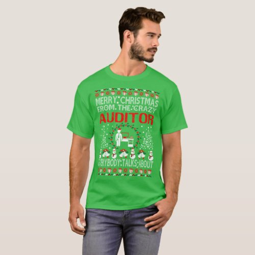 Merry Christmas From Auditor Ugly Sweater Tshirt