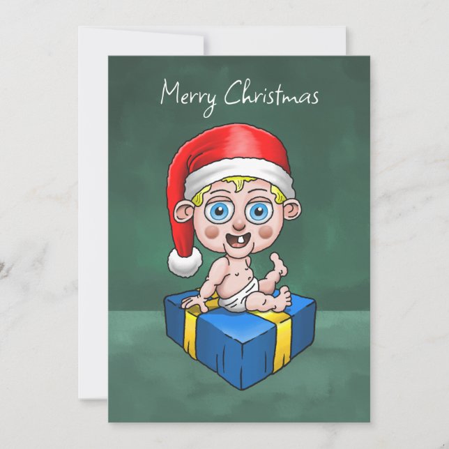 Merry Christmas from Baby Santa Holiday Card (Front)