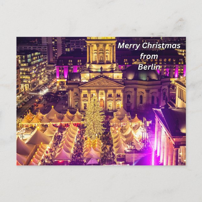Merry Christmas from Berlin, Germany  Holiday Postcard (Front)
