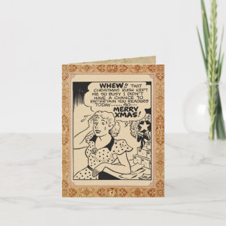 "Merry Christmas from Betty Brown" Card