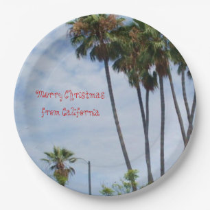 MERRY CHRISTMAS FROM CALIFORNIA PAPER PLATES