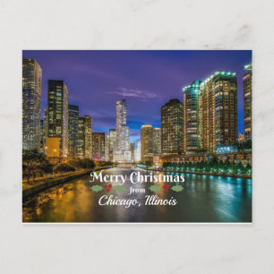 Merry Christmas from Chicago, IL Postcard