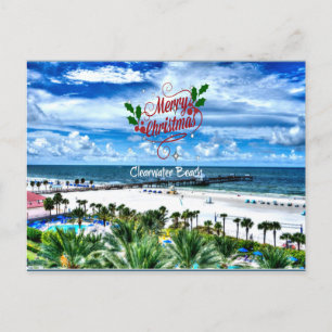 Merry Christmas from Clearwater Beach, Florida Postcard