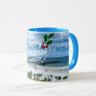Merry Christmas from Clearwater Beach Mug