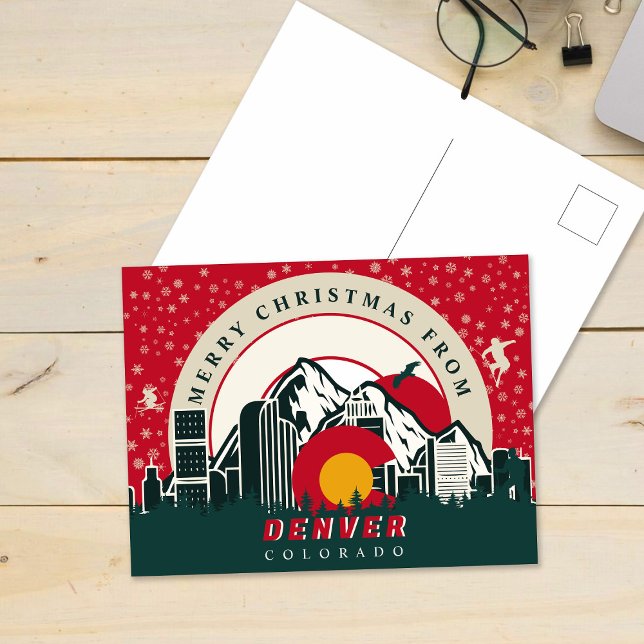 Merry Christmas From Denver Colorado Souvenirs Postcard (Creator Uploaded)