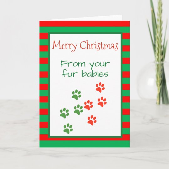 Merry Christmas from Dogs Cats Pets Multiple Card | Zazzle.com