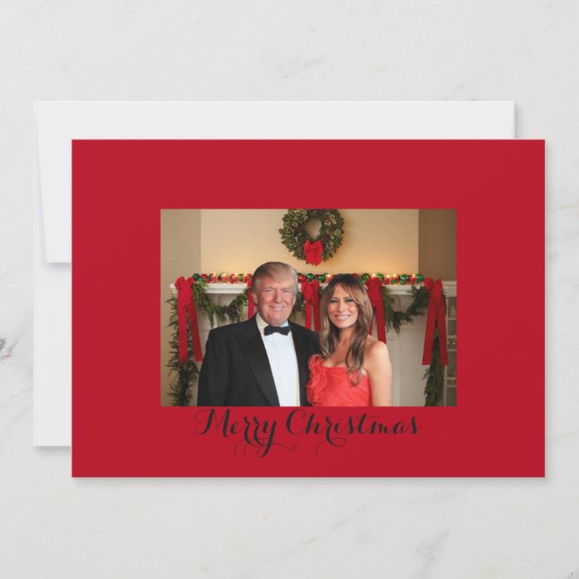 Merry Christmas from Donald and Melania Holiday Card (Front)