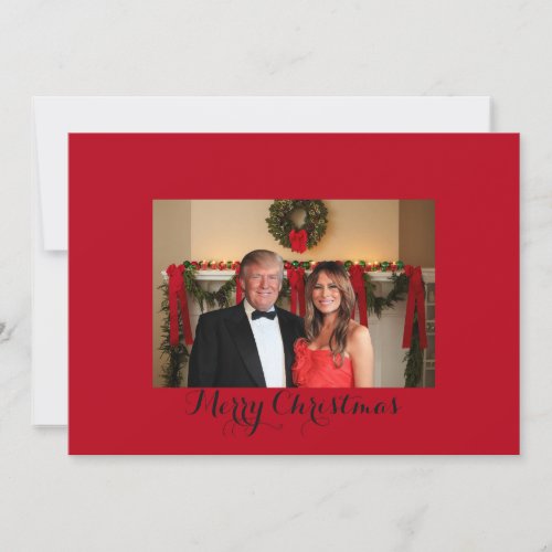 Merry Christmas from Donald and Melania Holiday Card