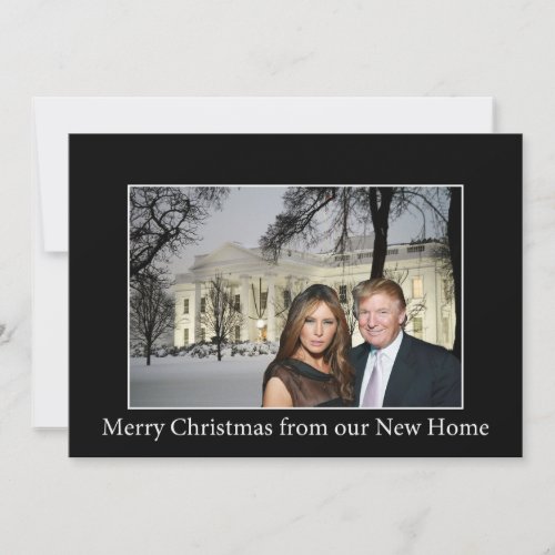 Merry Christmas from Donald and Melania Holiday Card