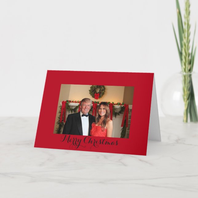 Merry Christmas from Donald and Melania Holiday Card (Front)