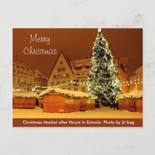 Merry Christmas from Estonia Postcard (Front)
