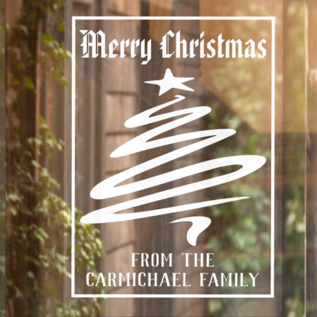 Merry Christmas From Family Decoration Window Cling (Creator Uploaded)