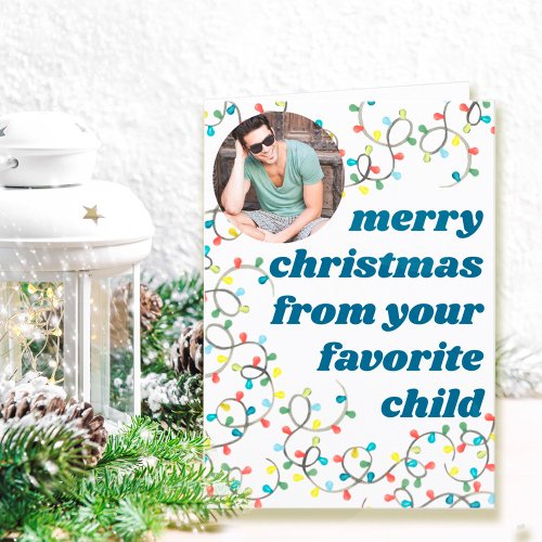 Merry Christmas from Favorite Child Photo Holiday Card