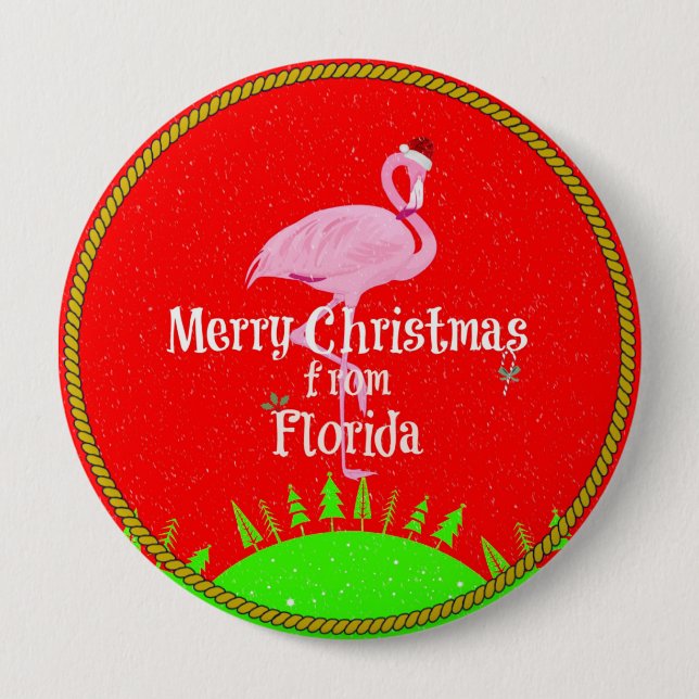 Merry Christmas from Florida, Button (Front)