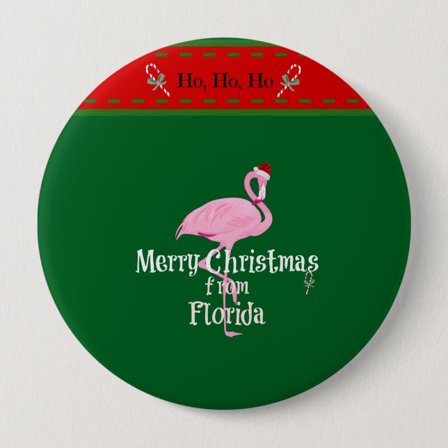 Merry Christmas from Florida Button (Front)