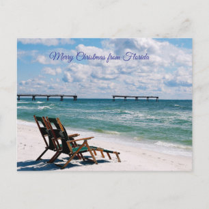 Merry Christmas from Florida Holiday Postcard