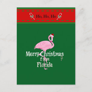 Merry Christmas from Florida Holiday Postcard