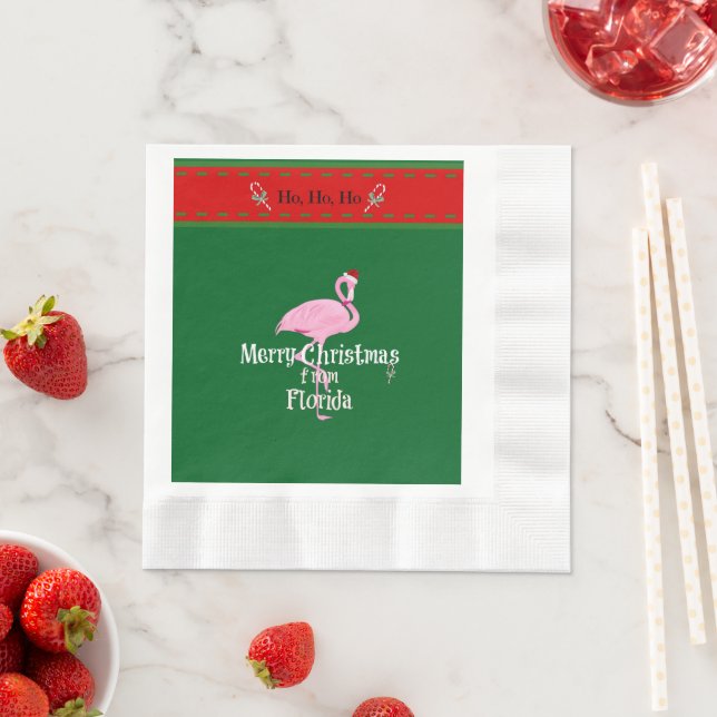 Merry Christmas from Florida Napkins (Insitu)