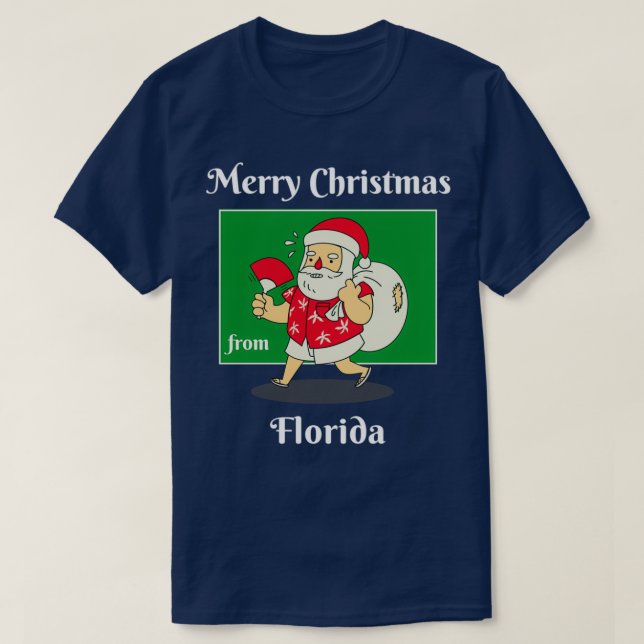 Merry Christmas from Florida T-Shirt (Design Front)