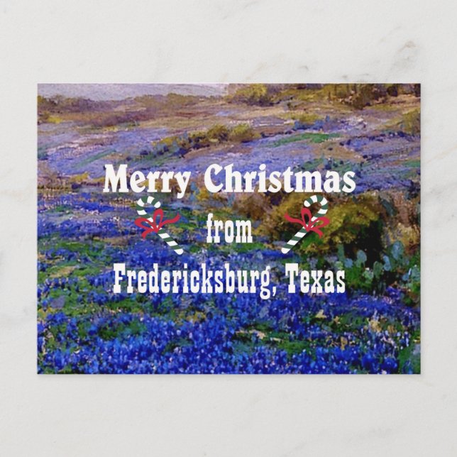 Merry Christmas from Fredericksburg, Texas Holiday Postcard (Front)