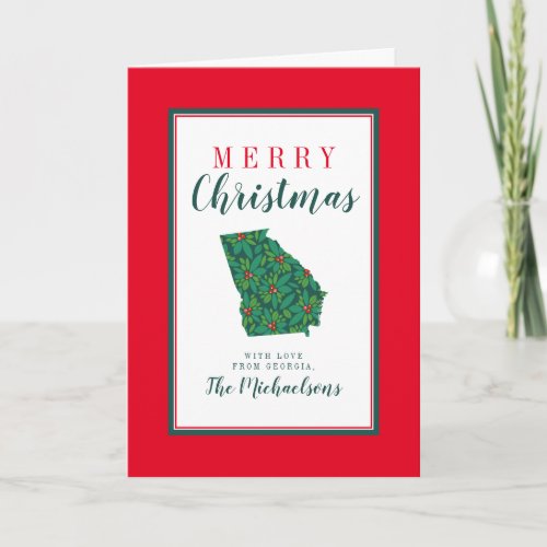Merry Christmas from Georgia Card