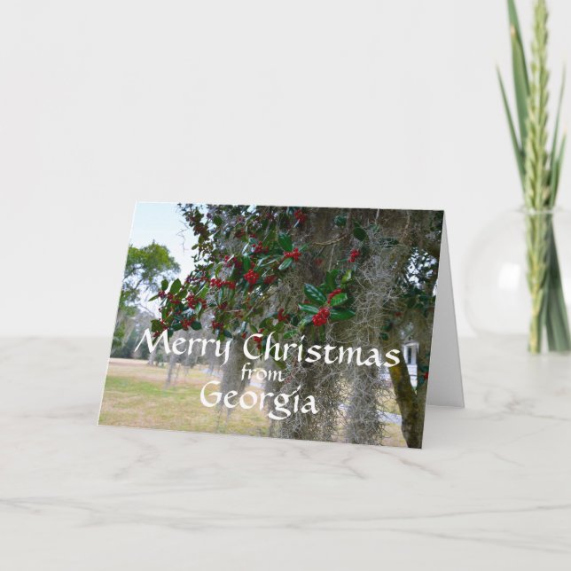 Merry Christmas from Georgia Holiday Card (Front)
