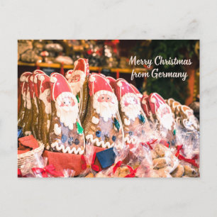 Merry Christmas from Germany - German Cookies Holiday Postcard